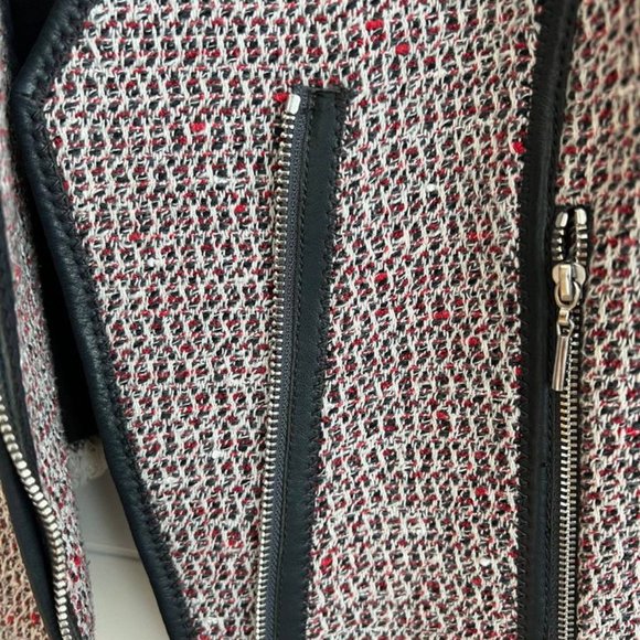 Rebecca Taylor Cropped Blazer with Leather Details - Picture 3 of 13